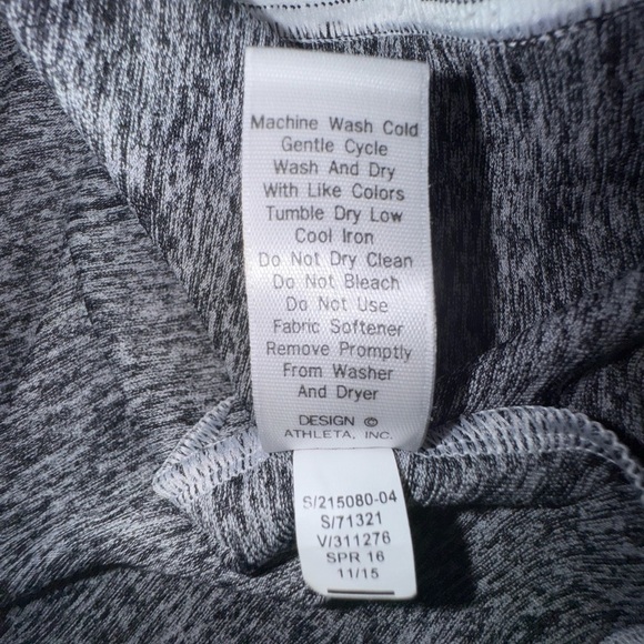 Athleta Running Wild Mesh Back White Heather Gray Tennis Dress Size XS. VGUC - Picture 7 of 12